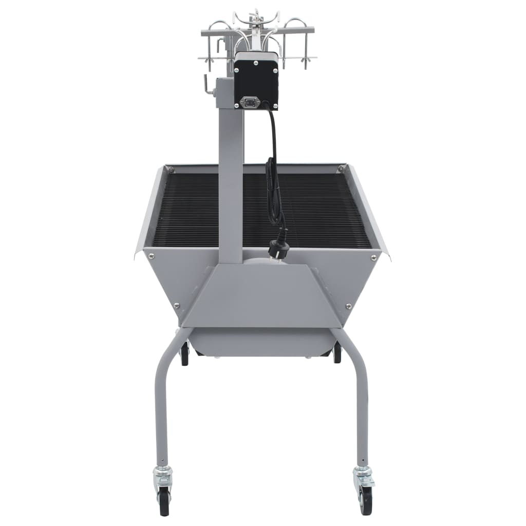 Suckling pig grill, butcher's grill with electric drive