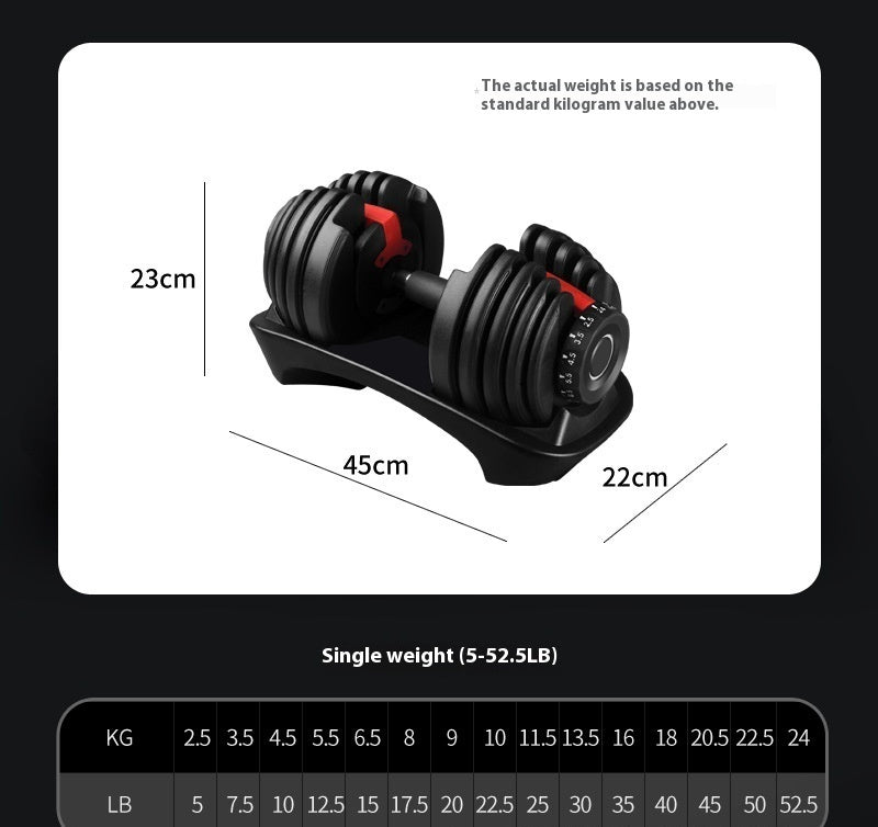 Adjustable 15 Gear Men's Dumbbell Adjustable